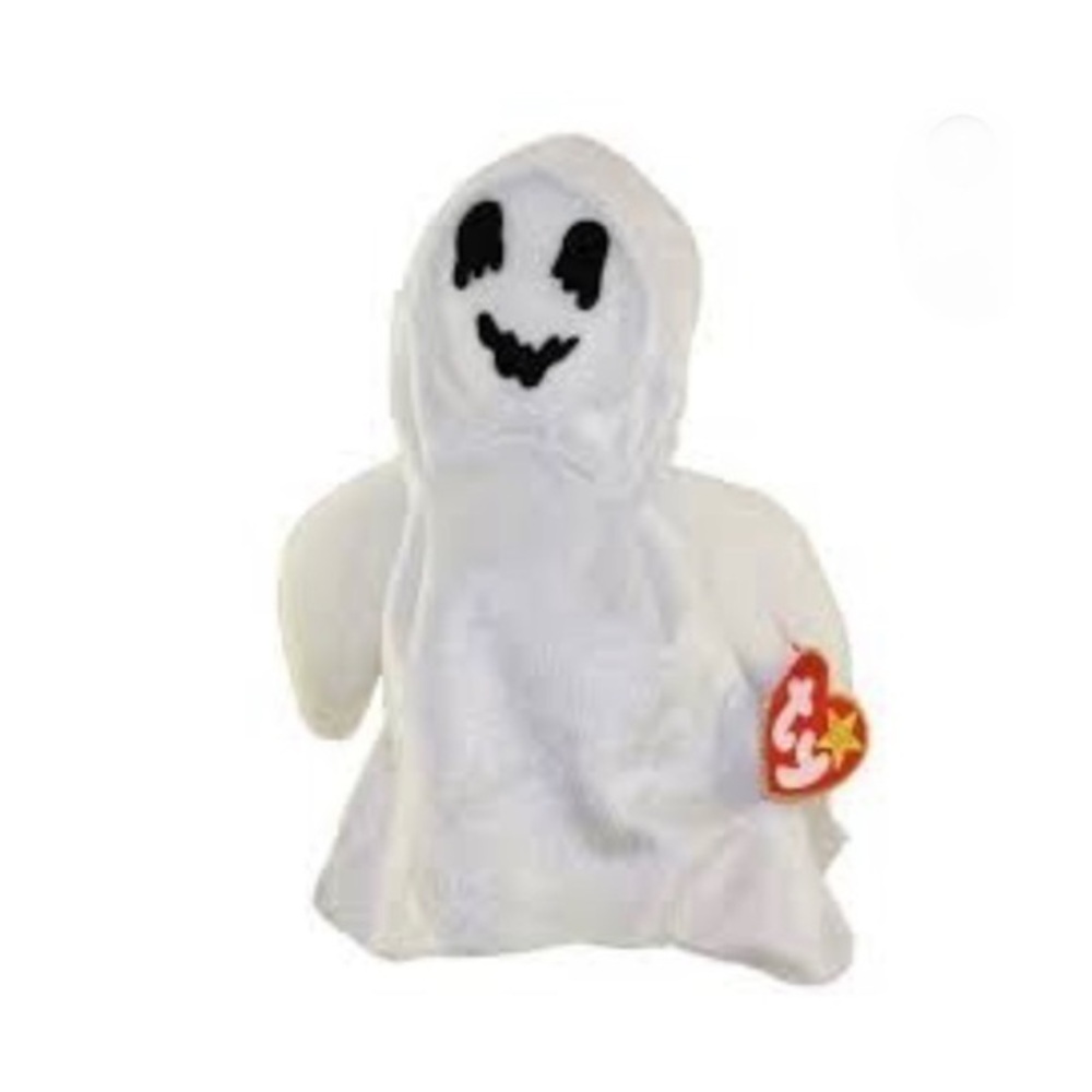 Ty Retired RARE Beanie Baby SHEETS 1999 Halloween Ghost Stuffed Animal